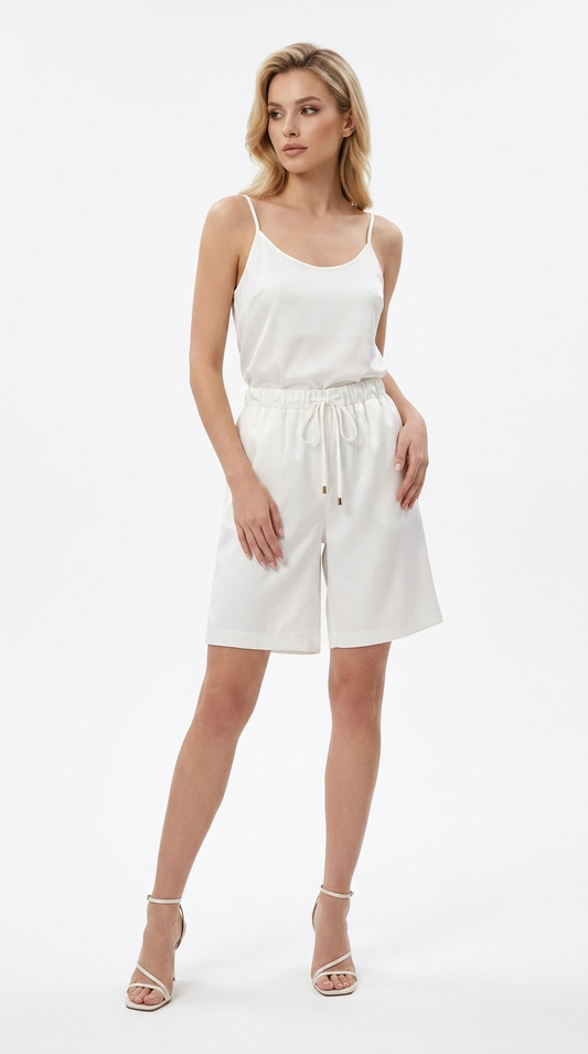 Short Bermuda Ivoire Freesia Paris — vue studio fond blanc