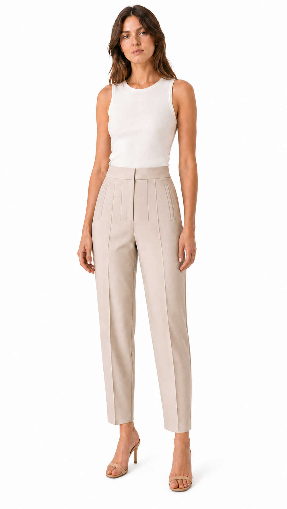 Pantalon L189 beige en studio